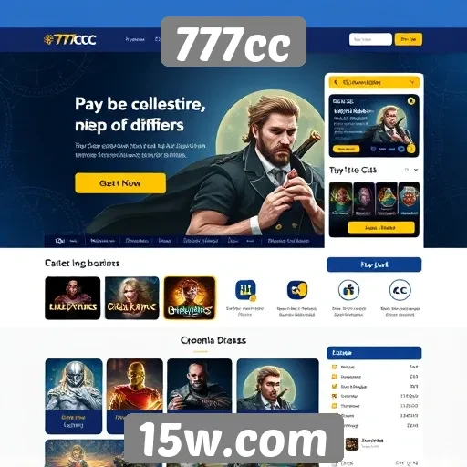 Interface e usabilidade do site 777cc